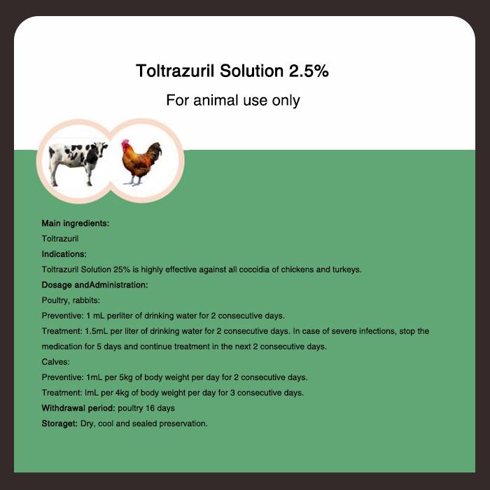 Toltratsuriililiuos 2,5 prosenttia